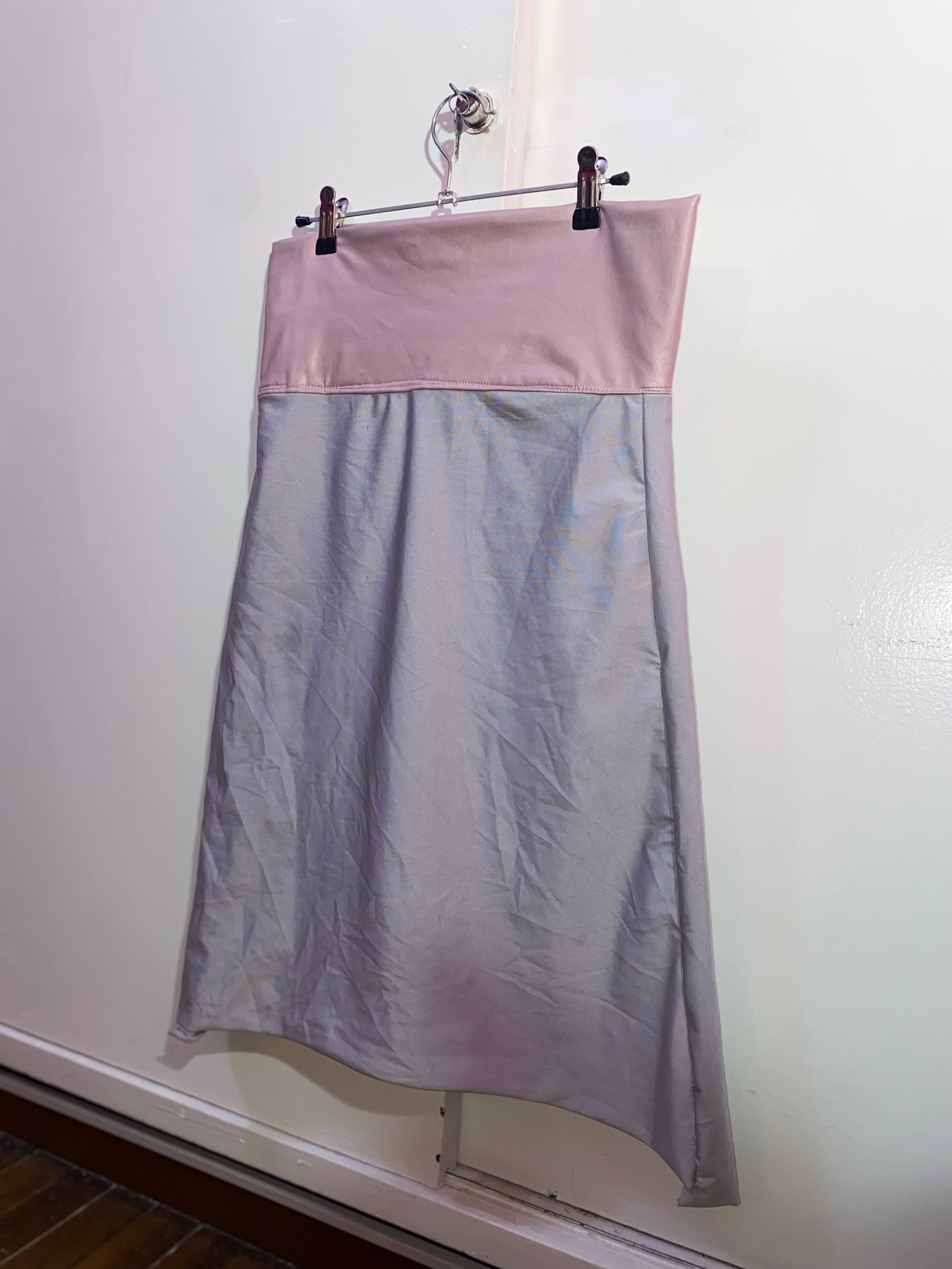 vestido/falda rosa gris