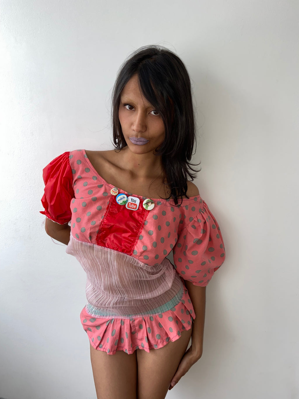 blusa con pines