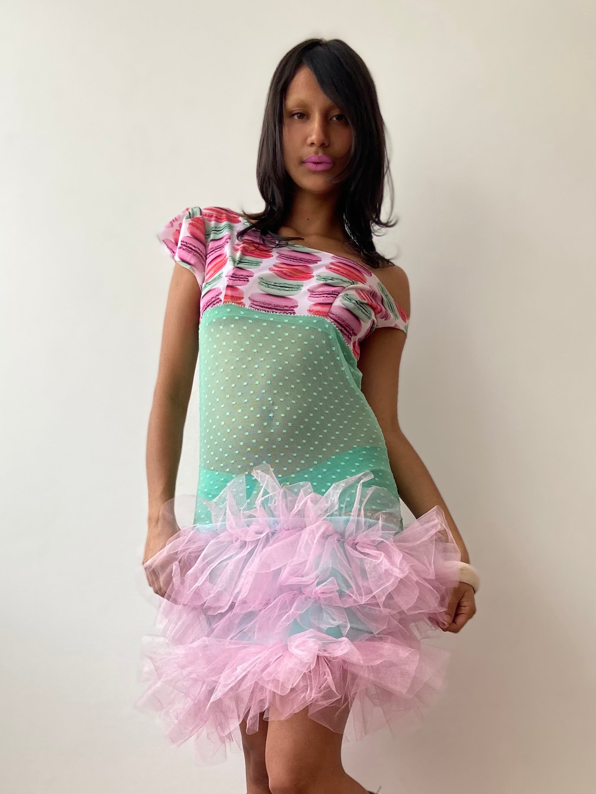 vestido macaron