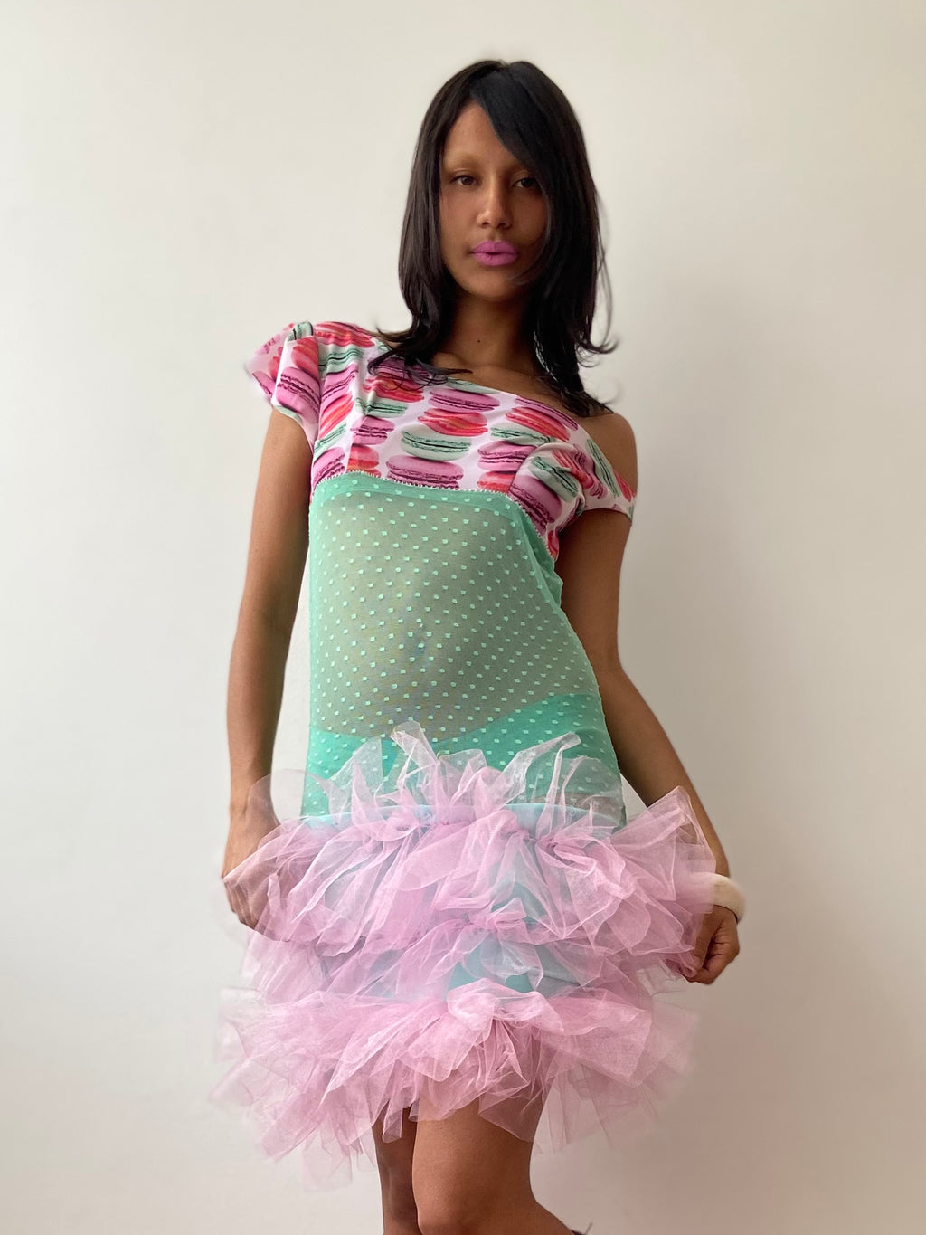 vestido macaron