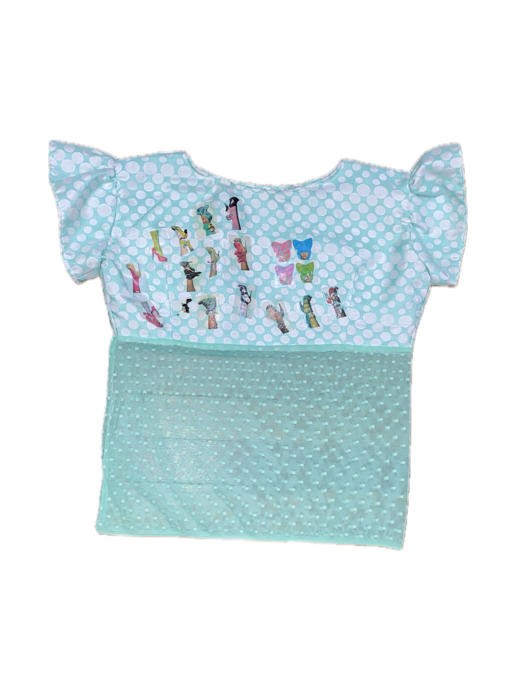 blusa print tacones