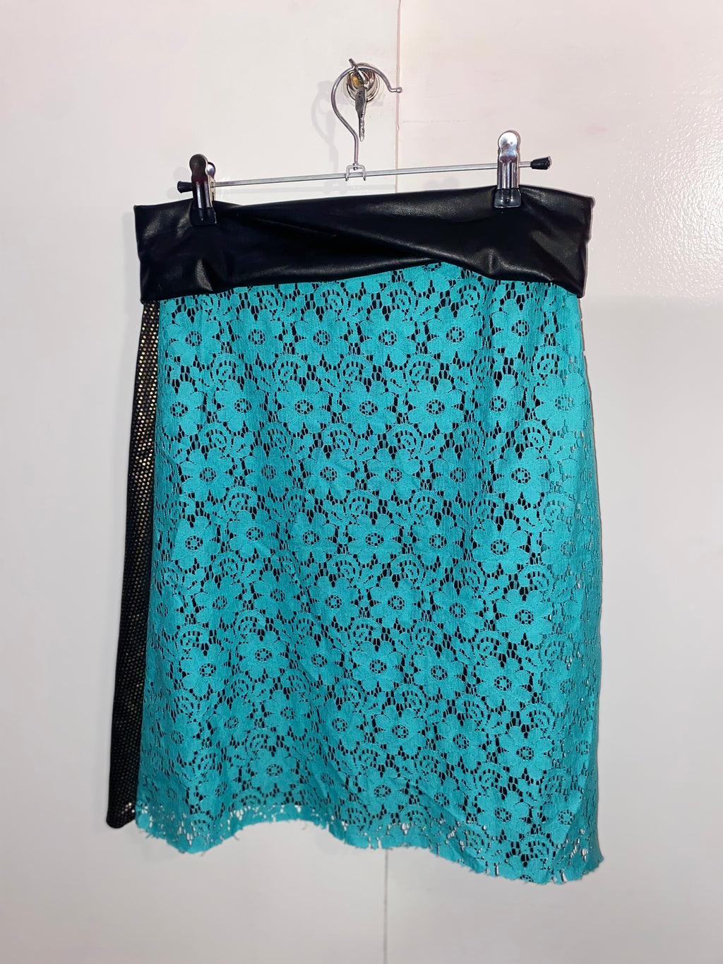vestido/falda oro turkesa