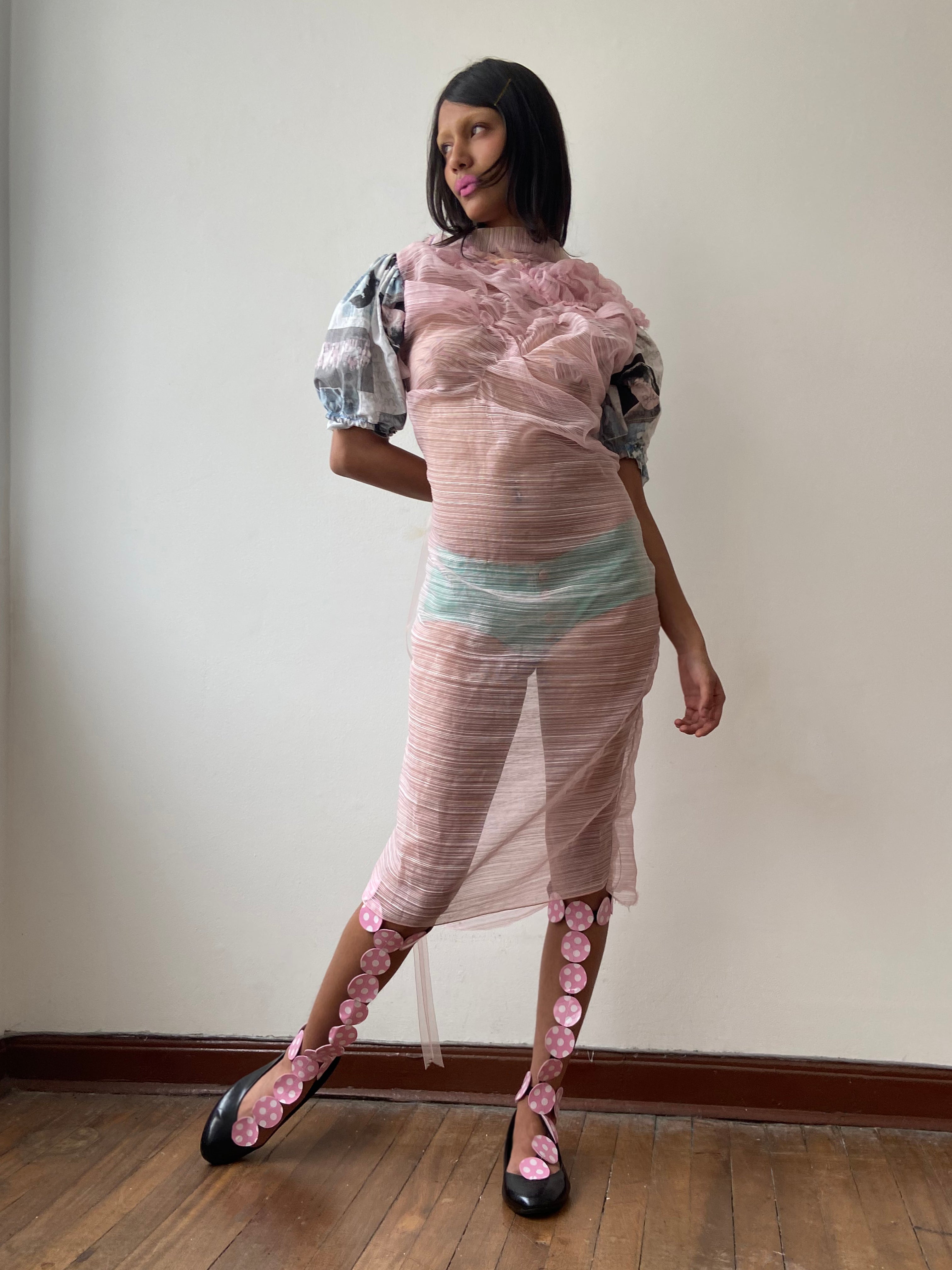 vestido rosado