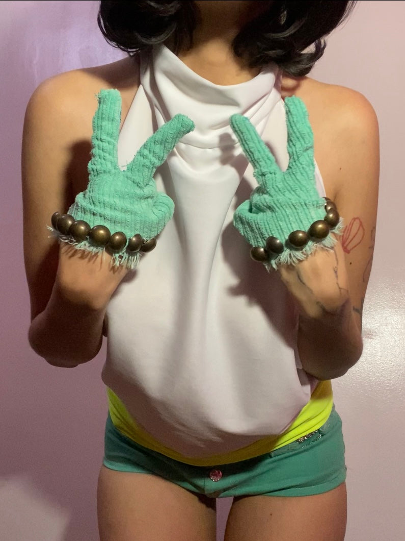 guantes menta
