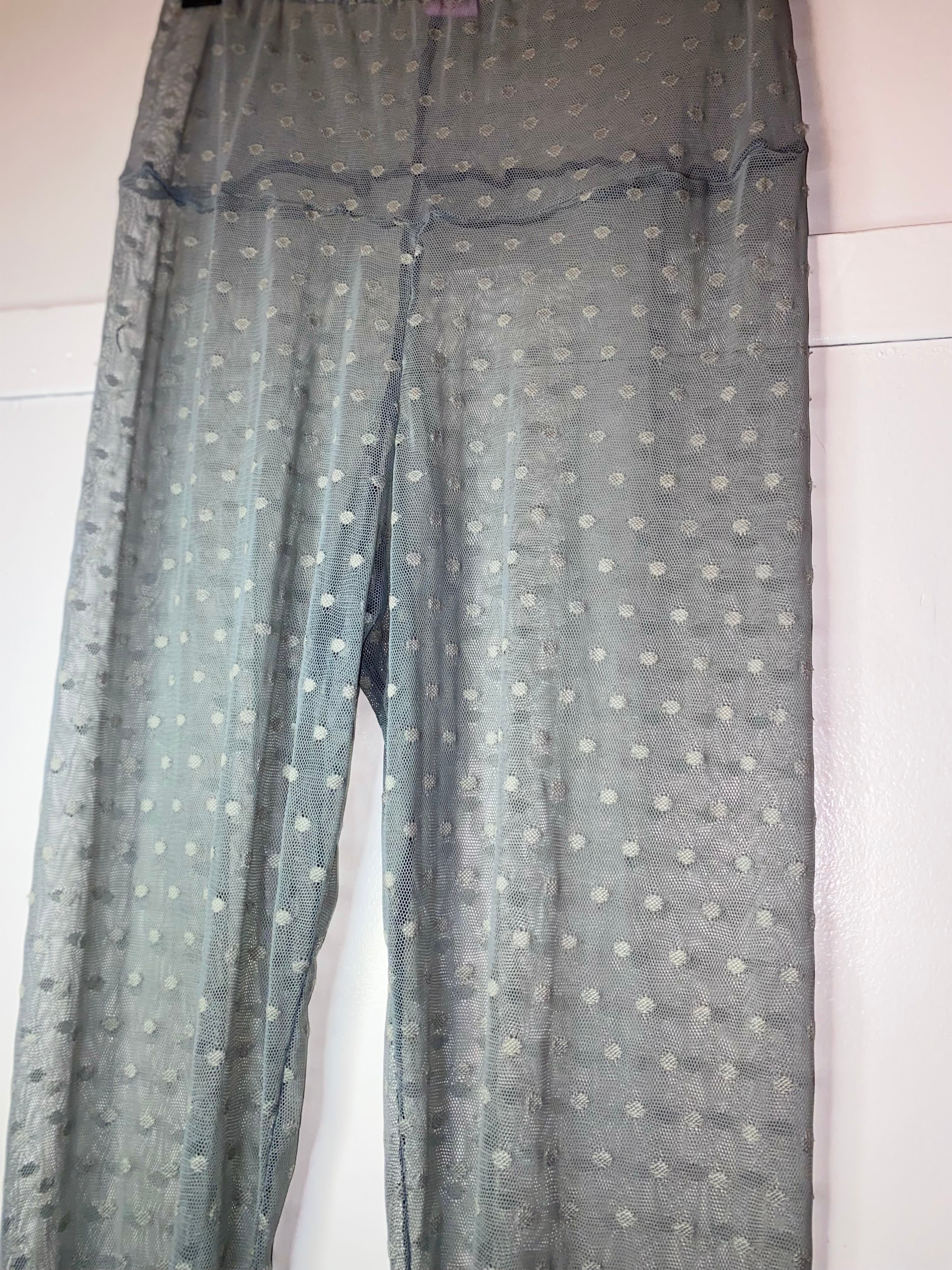 medias polka grises