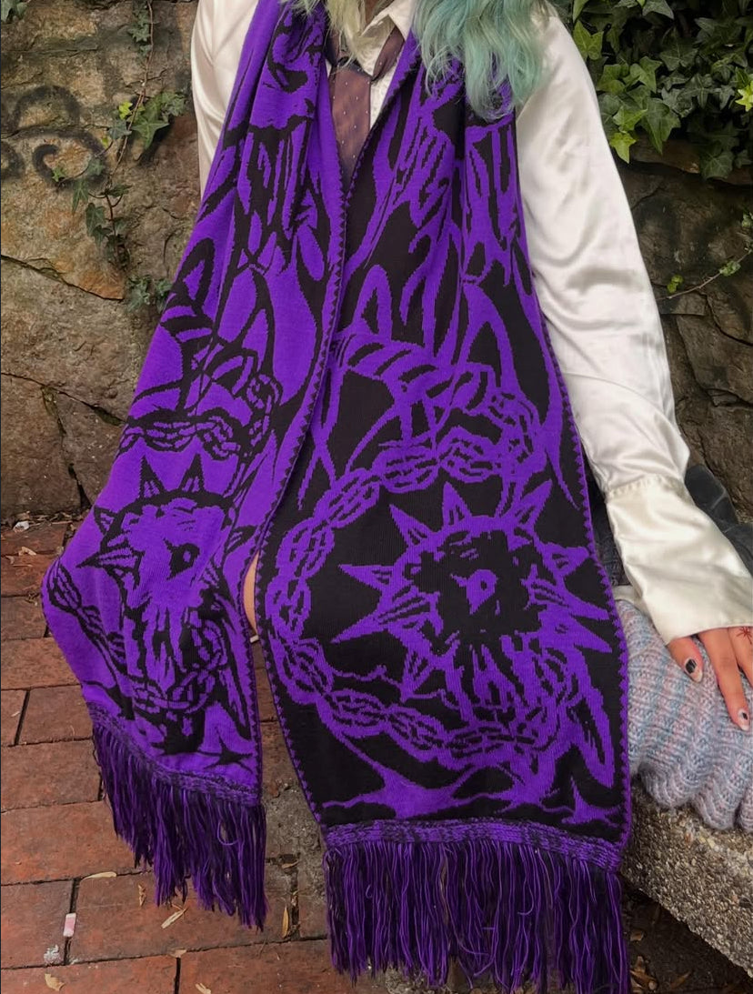 bufanda purpura