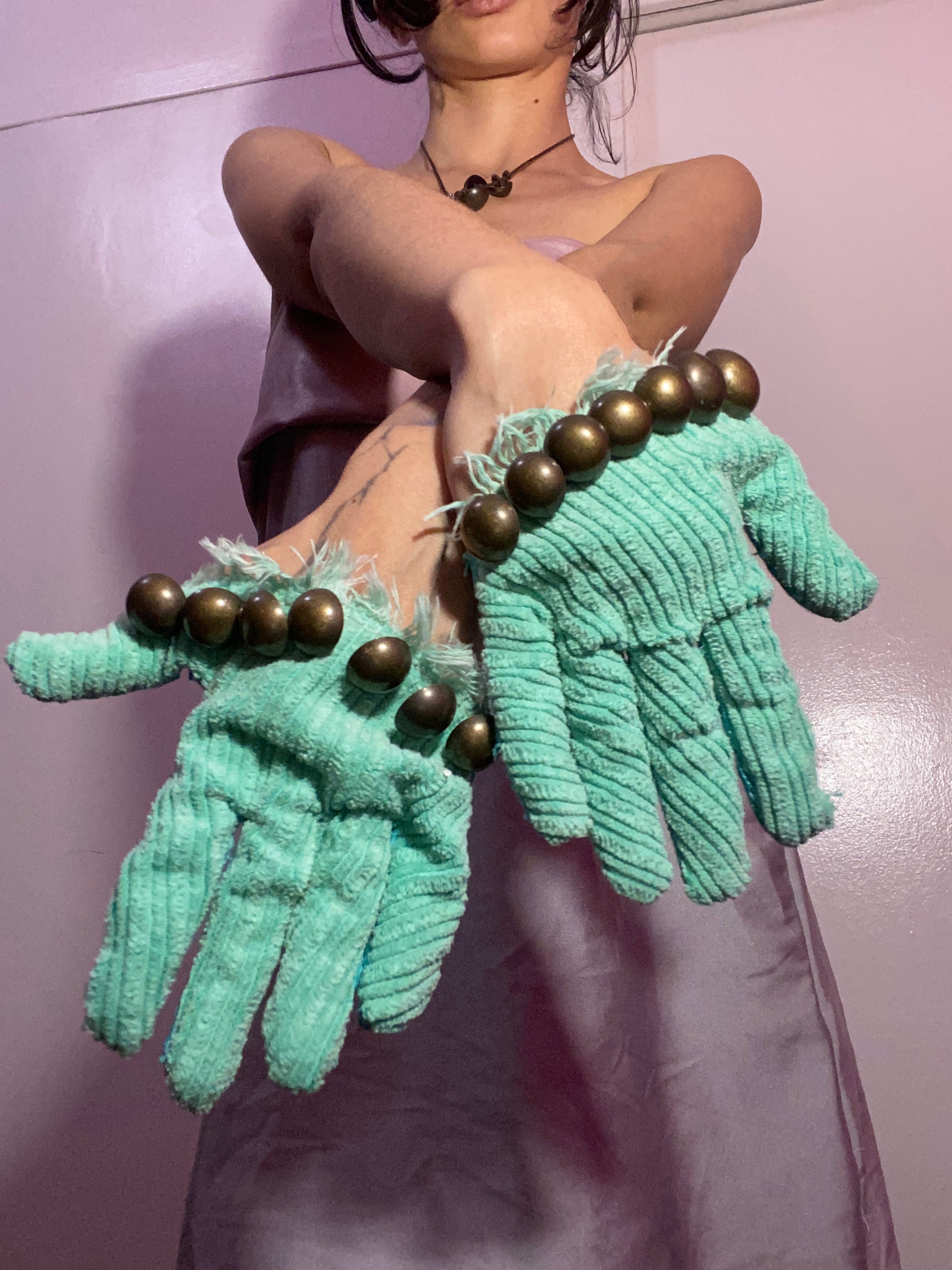 guantes menta